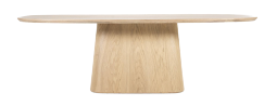 Oval oak dining table